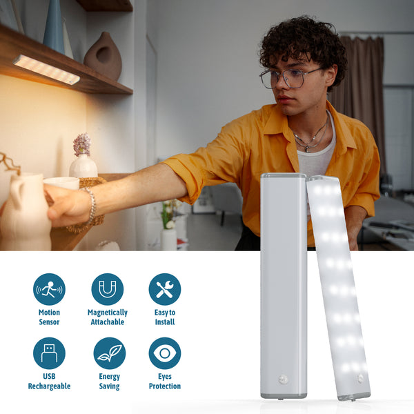 LEPOTEC 48 LED Wireless Motion Sensor Under Cabinet Light - main product image