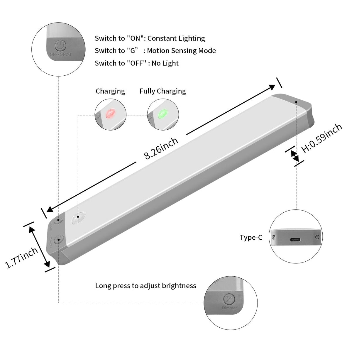 LEPOTEC LED Wireless Motion Sensor Light - installation view