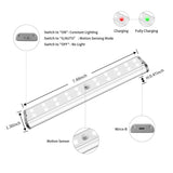 LEPOTEC 20 LED Wireless Motion Sensor Under Cabinet Light - installation view