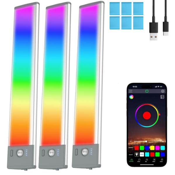 Wireless Step Light Rechargeable Puck Lights With Charging Station - View #5