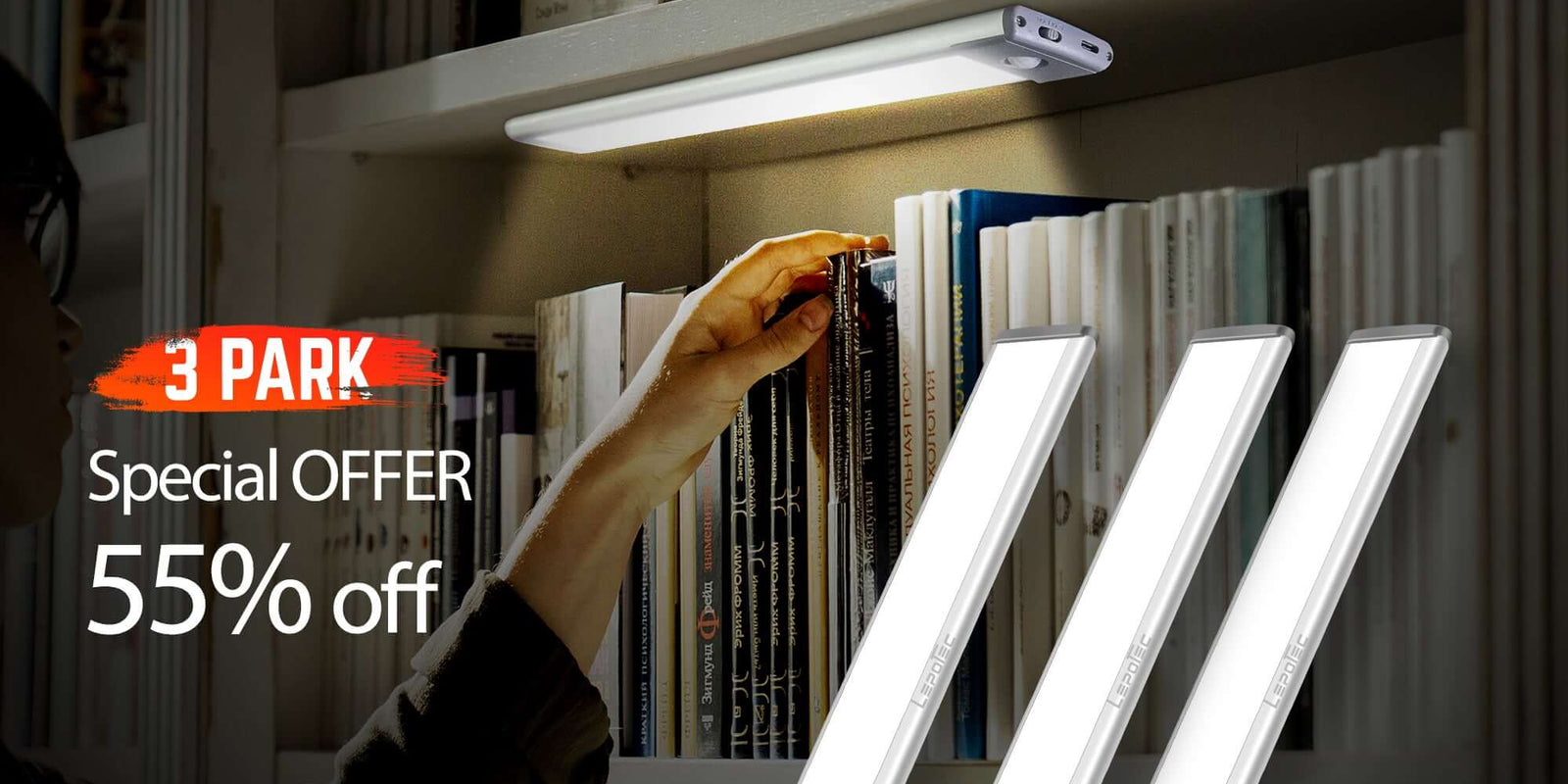 LEPOTEC-54-LED-High-Quality-Aluminum-Under-Cabinet-Lights-Wireless-Rechargeable LEPOTEC SHOP
