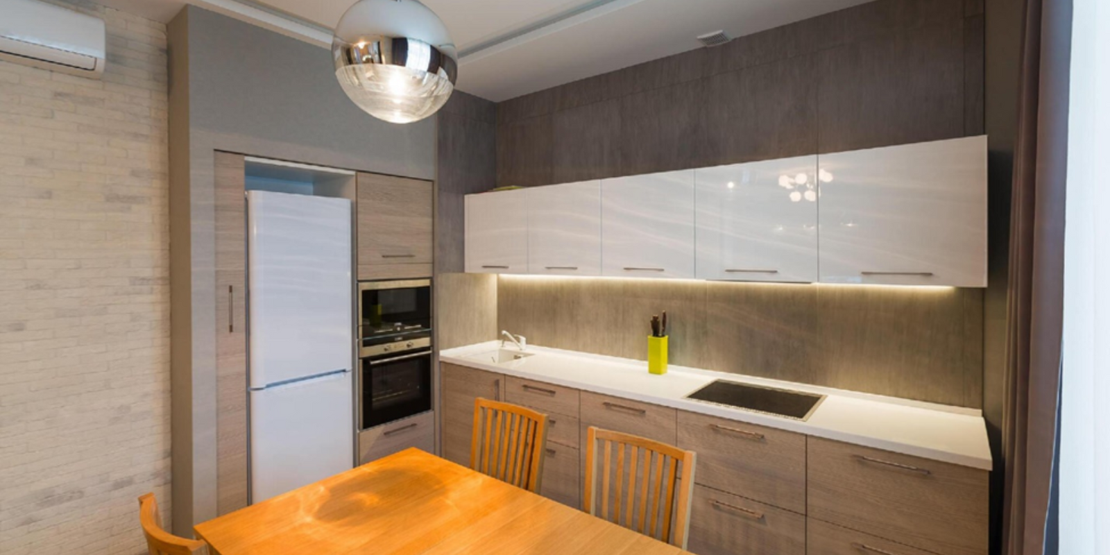 Modern kitchen interior in new luxury home, apartment, bright Lepotec blog image