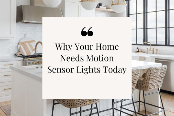 Why Your Home Needs Motion Sensor Lights Today