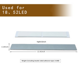 LEPOTEC 52 LED Adhesive Mounting Kit - installation view