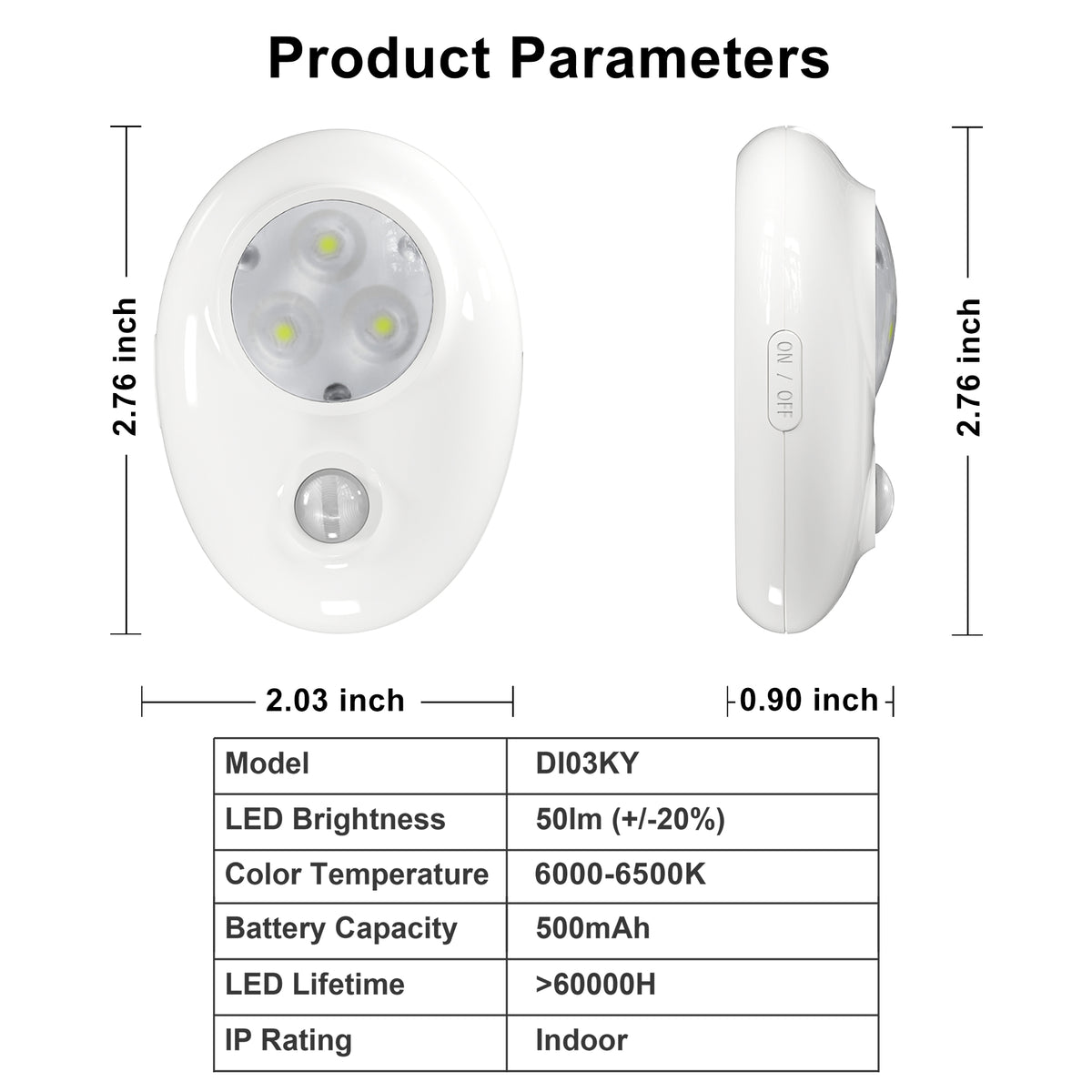 LEPOTEC LED Night Light Rechargeable - installation view