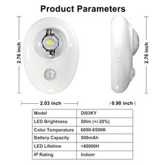 Smart LED Rechargeable Night Light with Motion Sensor