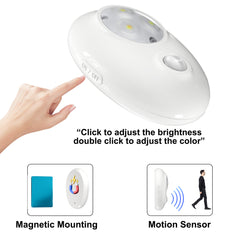 Smart Rechargeable LED Night Light with Motion Sensor and Adjustable Brightness Two Colors