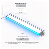 Radar Sensor Dual-Sided LED Cabinet Light, USB-C Rechargeable Under Shelf Lamp with 3-Color White Light & RGB Ambient Light, Magnetic No Drill Display Light for Wine Cabinet, Closet, RV & Gaming Room LEPOTEC SHOP
