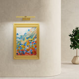 Gold Picture Light，Wireless Wall Decor Motion Sensor Lights，Art Display Light for Picture Artworking Frame Portrait，Living Room, Hallway LEPOTEC SHOP