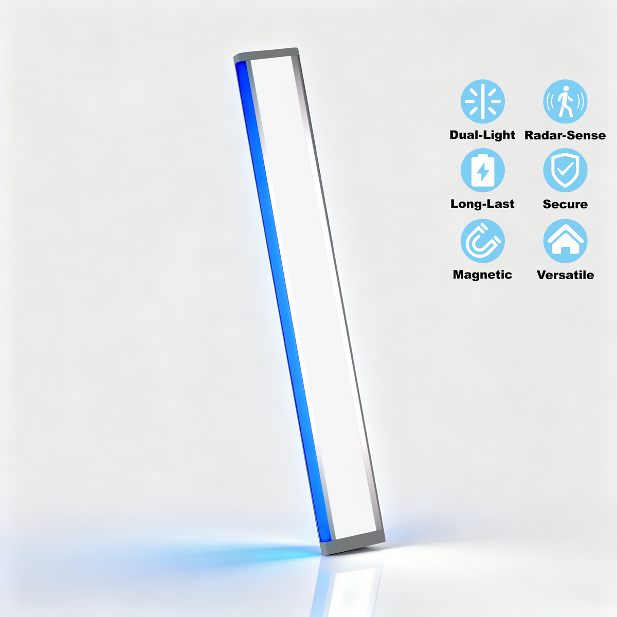 Rechargeable Radar Sensor LED Under Cabinet Light, Magnetic RGB Wireless Motion Light for Closet Cabinet Stair LEPOTEC SHOP