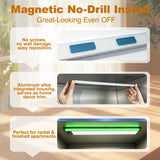 PIR Motion Sensor Under Cabinet Light, Dual‑Channel LED Closet Light with Main Lighting & RGB Ambient Light, 3 Color Temperatures Dimmable Rechargeable Wireless Magnetic Stick‑on Light for Kitchen, Wardrobe, Display Cabinet, Staircase LEPOTEC SHOP