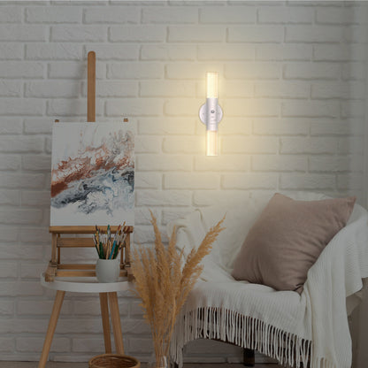 High Quality Wall Mounted Motion Sensor Lamp 2 Set Battery Operated