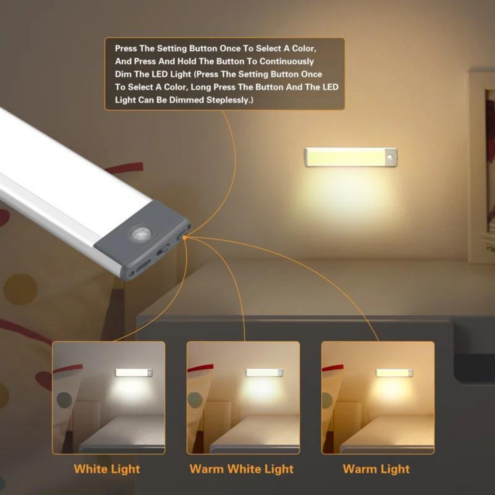 under cabinet motion sensor lighting