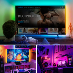 Lepotec 45 RGB Rechargeable Under Cabinet Motion Sensor Lights With APP Control