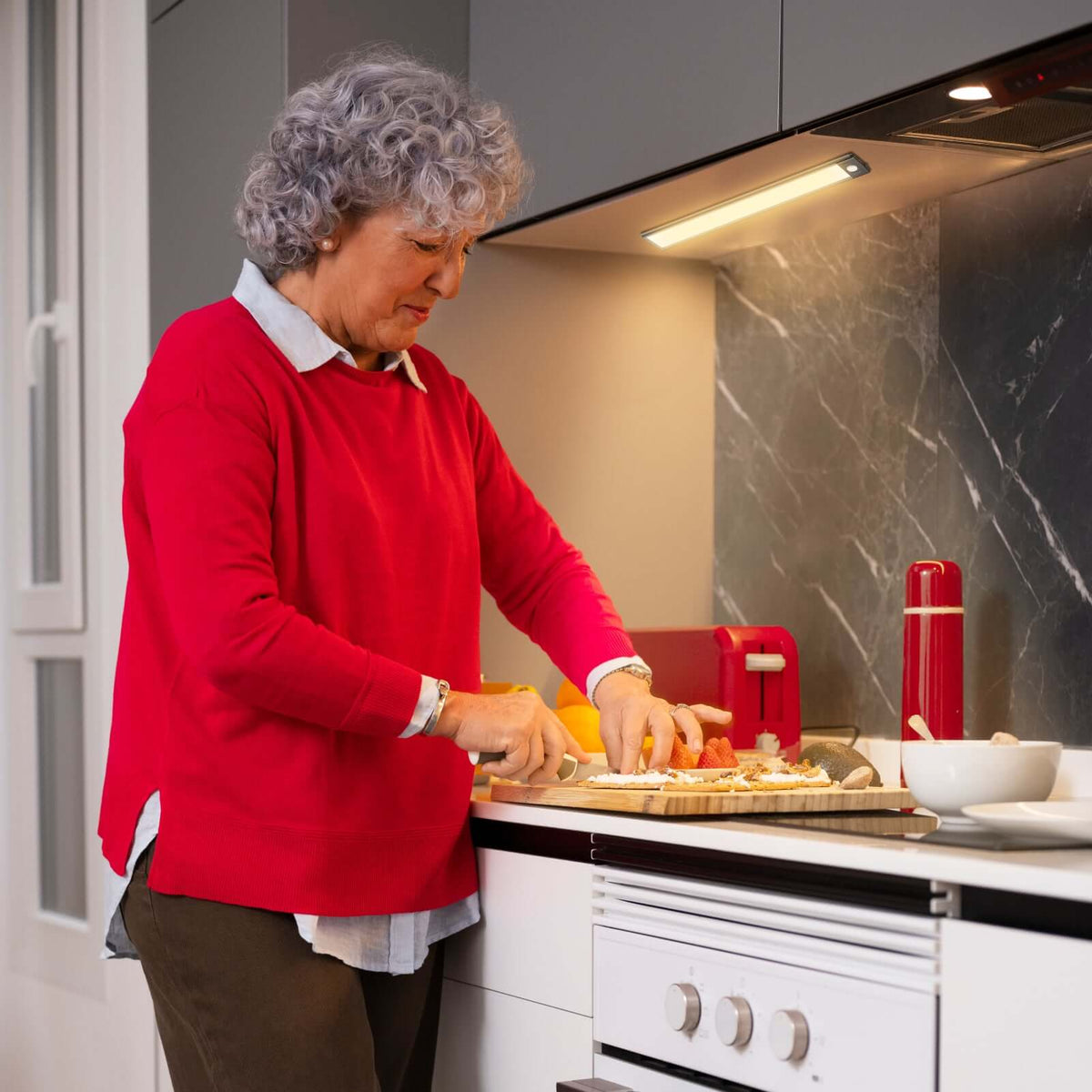 LEPOTEC 68 LED Wireless Under Cabinet Light - product in use