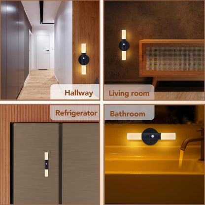 High Quality Wall Mounted Motion Sensor Lamp 2 Set Battery Operated