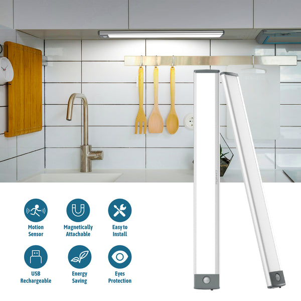 LEPOTEC 62 LED Wireless Motion Sensor Under Cabinet Light - main product image