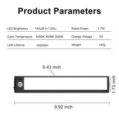 Lepotec 68 LED Wireless Under Cabinet Lighting - Motion Sensor for Easy Control