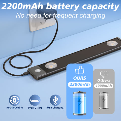 6 led motion sensor under cabinet kitchen light