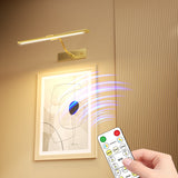 Gold Picture Light，Wireless Wall Decor Motion Sensor Lights，Art Display Light for Picture Artworking Frame Portrait，Living Room, Hallway LEPOTEC SHOP