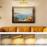 Gold Picture Light，Wireless Wall Decor Motion Sensor Lights，Art Display Light for Picture Artworking Frame Portrait，Living Room, Hallway LEPOTEC SHOP