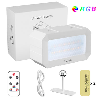 LEPOTEC RGB BATTERY OPERATED WALL LIGHTS