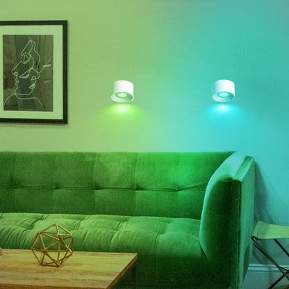 High Quality RGB Wall Mounted Lamp 2 Set Battery Operated