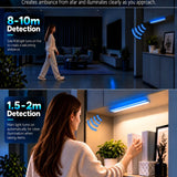 Radar Motion Sensor Under Cabinet Light, USB-C Rechargeable Dual-Sided LED Cabinet Lamp（set of 2） LEPOTEC SHOP
