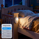 Pebble-Shaped Rechargeable RGB Night Light with Motion Sensor & Remote, 500mAh Battery, Single-Button Control, 120° 3-5m Detection, Magnetic Installation LEPOTEC SHOP