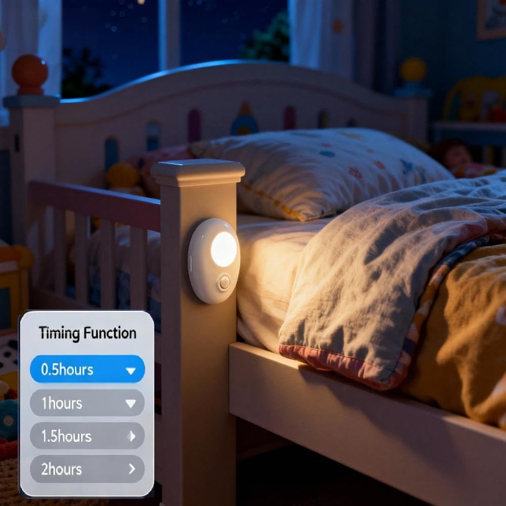 Pebble-Shaped Rechargeable RGB Night Light with Motion Sensor & Remote, 500mAh Battery, Single-Button Control, 120° 3-5m Detection, Magnetic Installation LEPOTEC SHOP