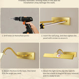 16 Inch Dimmable Picture Light, Gold LED Art Painting Wall Light with Remote Control & Timer, 3 Color Temperatures, Battery Operated Wall Sconce for Framed Pictures (Golden, 16 INCH) LEPOTEC SHOP