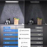 Under Cabinet Lighting with 68LED Numeric Display,3 Color Temps&Dimmable lights, Under counter lights for kitchen with 68 LED, Wireless Motion Sensor Light indoor, Stick-On Magnetic Closet Light(2 Pack) LEPOTEC SHOP