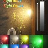 Rechargeable RGB Motion-Activated Night Light (Pebble Design) with Remote, 500mAh Battery, 120° 3-5m Detection, Single-Button Control, Magnetic Installation for Home LEPOTEC SHOP