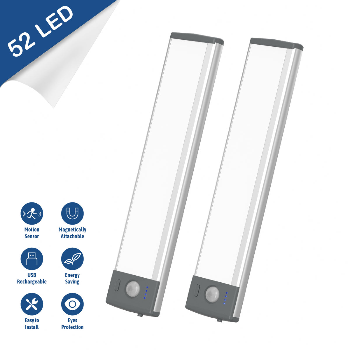 LEPOTEC 52 LED Wireless Motion Sensor Under Cabinet Light - product detail