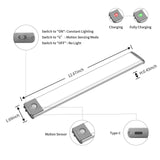 LEPOTEC 54 LED Motion Sensor Under Cabinet Light - installation view