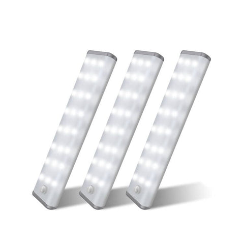 LEPOTEC 3 pack(Cost per item$6.8) LEPOTEC 48 LED Wireless Adjust Brightness 3 Color Night Light