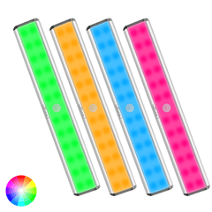 24 RGB LED Colorful Closet Lights Wireless Rechargeable