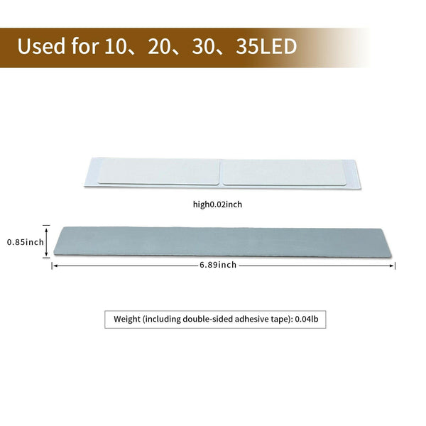 LEPOTEC 35 LED Adhesive Mounting Kit - installation view