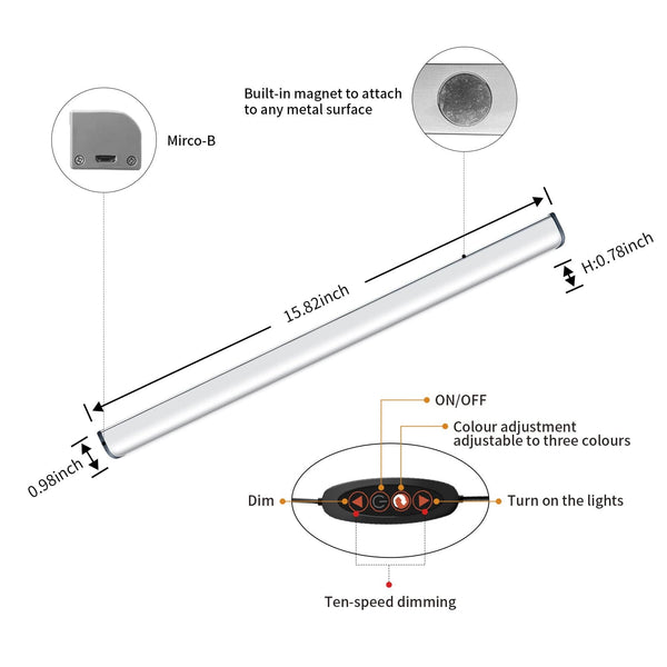 LEPOTEC 64 LED Under Cabinet Light - product in use