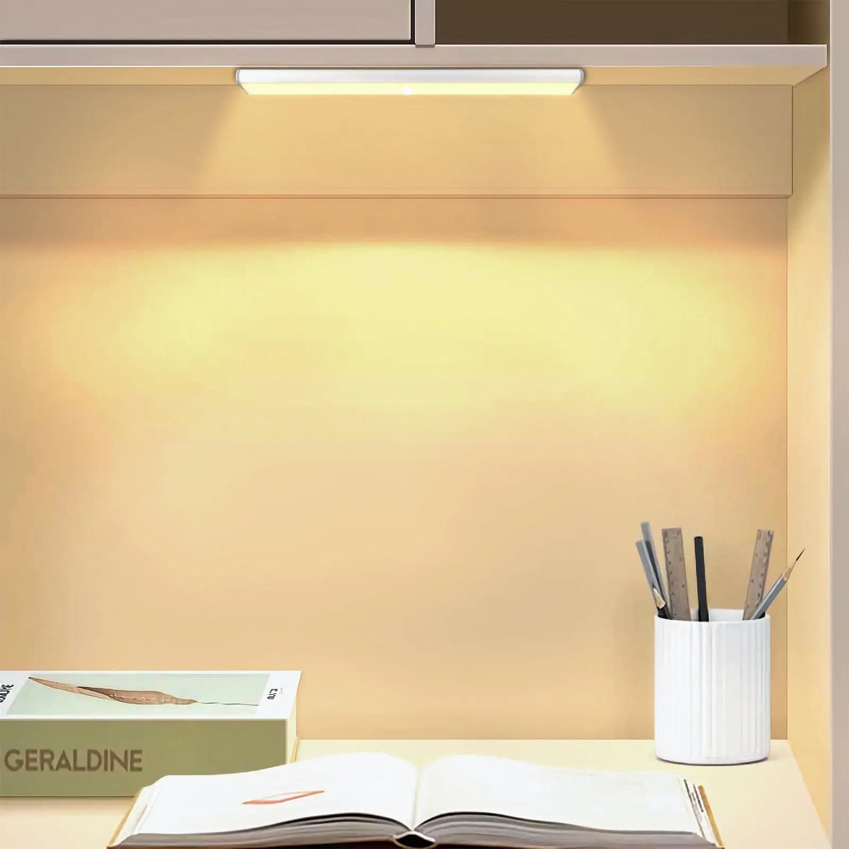 LEPOTEC 18 LED Wireless Under Cabinet Light - product in use