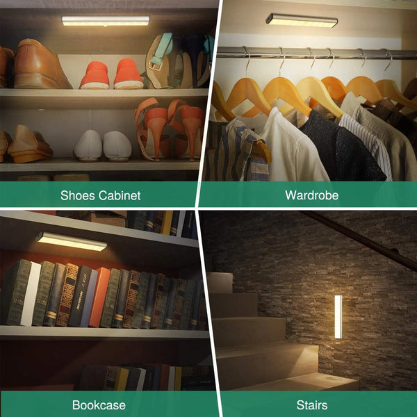LEPOTEC 20 LED Wireless Motion Sensor Under Cabinet Light - product in use