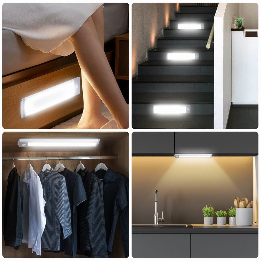 LEPOTEC 20 luces LED para debajo del gabinete, iluminación de cocina, luces  inalámbricas para debajo del mostrador, luces de armario, luz nocturna