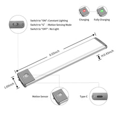 LEPOTEC LEPOTEC Wireless Rechargeable Motion Sensor Cabinet Lights 30-LED