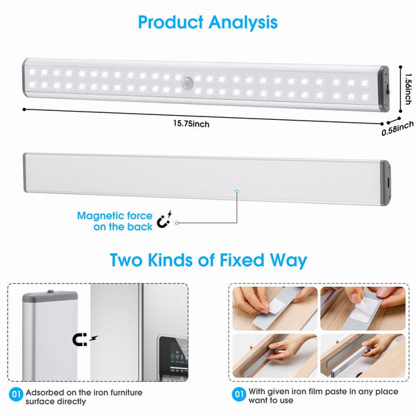 LEPOTEC 52 LED Motion Sensor Under Cabinet Light - product detail