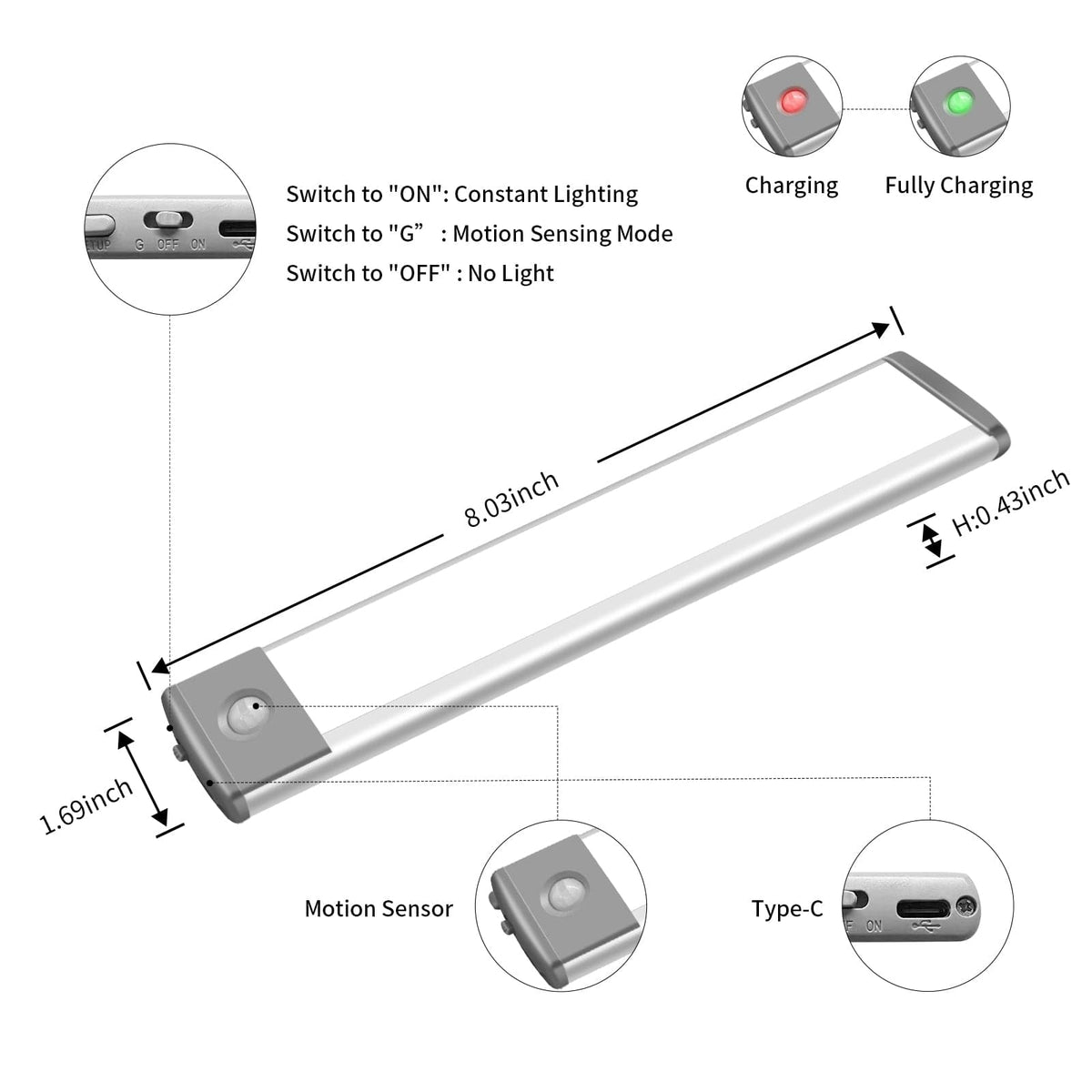 LEPOTEC 35 LED Under Cabinet Light - installation view