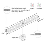LEPOTEC 10 LED Motion Sensor Under Cabinet Light - installation view