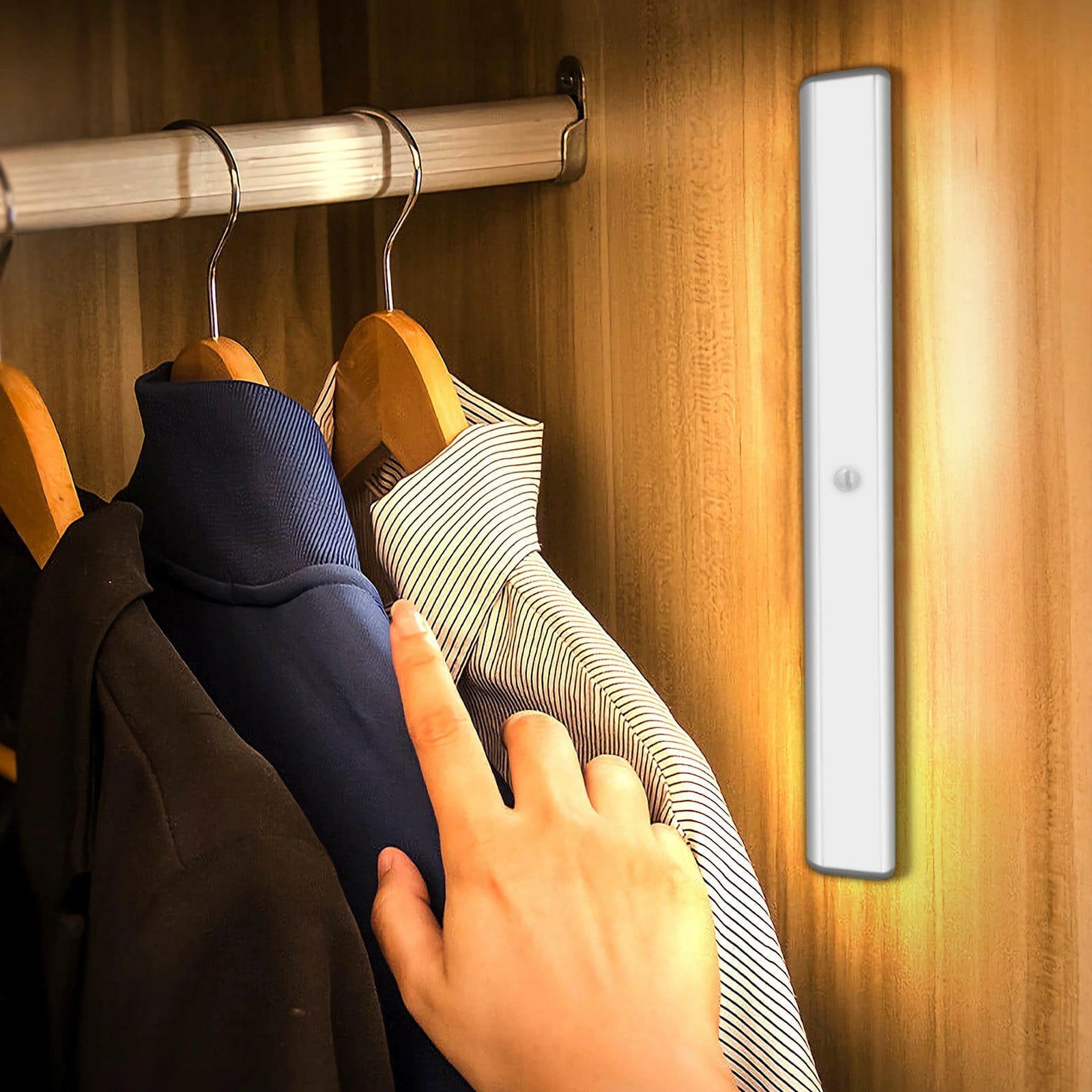 Lepotec Rechargeable Closet Light | Wireless Motion Sensor LED Lights ...