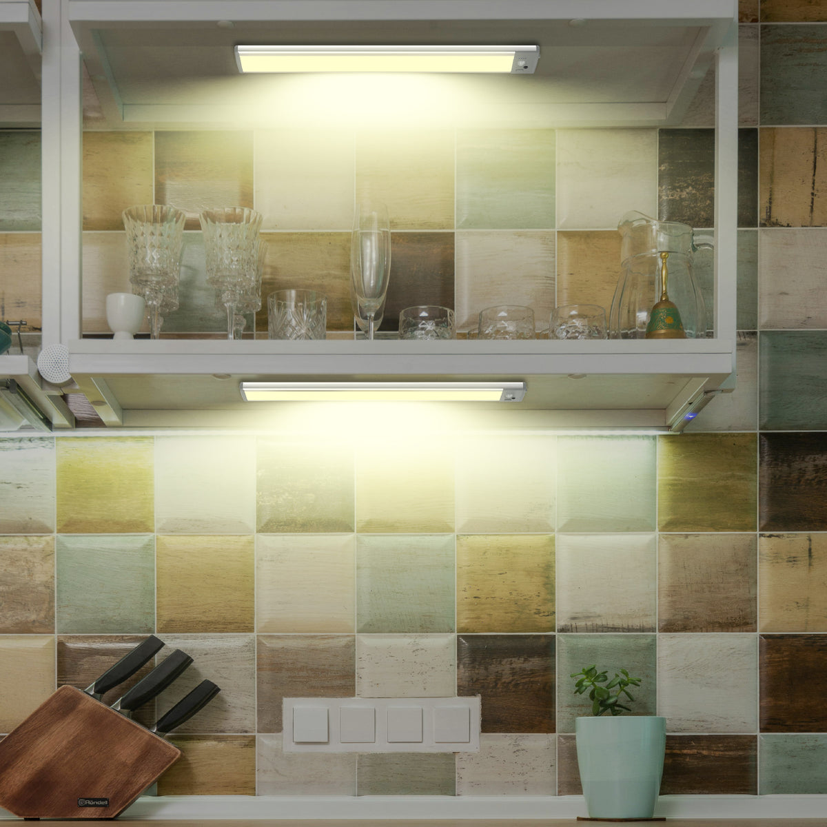 Lepotec 70 LED Best Under Kitchen Cabinet Lighting With Motion Sensor ...