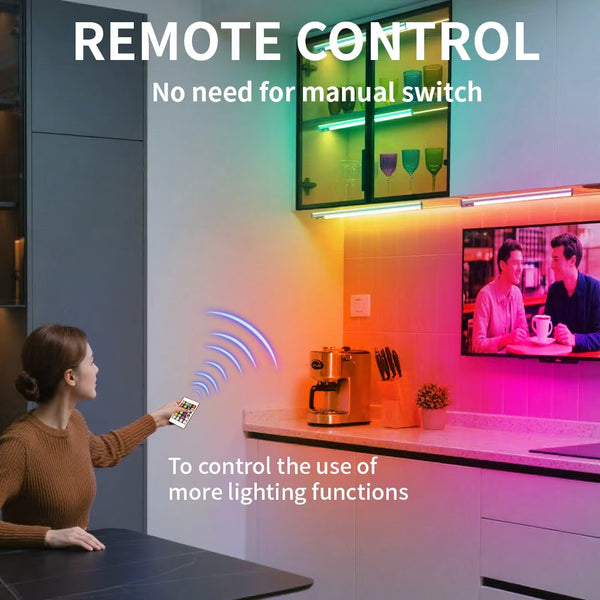 45 rgb under cabinet light with remote control
